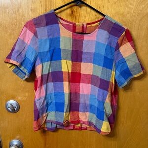 J. Crew Multicolor Plaid Shirt